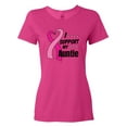 thumbnail image 1 of Inktastic Breast Cancer Awareness I Support My Auntie with Pink Ribbon Women's T-Shirt, 1 of 5