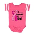 thumbnail image 1 of Inktastic Breast Cancer Awareness I Support My Gigi with Pink Ribbon Boys or Girls Baby Bodysuit, 1 of 5