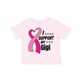 thumbnail image 1 of Inktastic Breast Cancer Awareness I Support My Gigi with Pink Ribbon Boys or Girls Toddler T-Shirt, 1 of 5