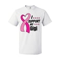 thumbnail image 1 of Inktastic Breast Cancer Awareness I Support My Gigi with Pink Ribbon T-Shirt, 1 of 5