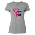 thumbnail image 1 of Inktastic Breast Cancer Awareness I Support My Gigi with Pink Ribbon Women's T-Shirt, 1 of 5