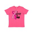 thumbnail image 1 of Inktastic Breast Cancer Awareness I Support My Gigi with Pink Ribbon Youth T-Shirt, 1 of 5