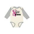 thumbnail image 1 of Inktastic Breast Cancer Awareness I Support My Grammy with Pink Ribbon Boys or Girls Long Sleeve Baby Bodysuit, 1 of 5
