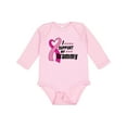 thumbnail image 1 of Inktastic Breast Cancer Awareness I Support My Grammy with Pink Ribbon Boys or Girls Long Sleeve Baby Bodysuit, 1 of 5