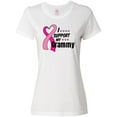 thumbnail image 1 of Inktastic Breast Cancer Awareness I Support My Grammy with Pink Ribbon Women's T-Shirt, 1 of 5