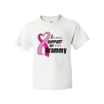 thumbnail image 1 of Inktastic Breast Cancer Awareness I Support My Grammy with Pink Ribbon Youth T-Shirt, 1 of 5