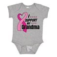 thumbnail image 1 of Inktastic Breast Cancer Awareness I Support My Grandma Pink Ribbon Boys or Girls Baby Bodysuit, 1 of 5