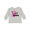 thumbnail image 1 of Inktastic Breast Cancer Awareness I Support My Grandma Pink Ribbon Boys or Girls Long Sleeve Toddler T-Shirt, 1 of 5