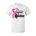thumbnail image 1 of Inktastic Breast Cancer Awareness I Support My Grandma Pink Ribbon T-Shirt, 1 of 5