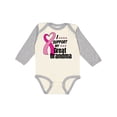 thumbnail image 1 of Inktastic Breast Cancer Awareness I Support My Great Grandma Boys or Girls Long Sleeve Baby Bodysuit, 1 of 5