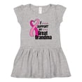 thumbnail image 1 of Inktastic Breast Cancer Awareness I Support My Great Grandma Girls Toddler Dress, 1 of 5
