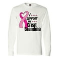 thumbnail image 1 of Inktastic Breast Cancer Awareness I Support My Great Grandma Long Sleeve T-Shirt, 1 of 5