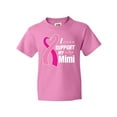 thumbnail image 1 of Inktastic Breast Cancer Awareness I Support My Mimi with Pink Ribbon Youth T-Shirt, 1 of 5