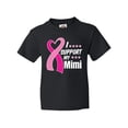 thumbnail image 1 of Inktastic Breast Cancer Awareness I Support My Mimi with Pink Ribbon Youth T-Shirt, 1 of 5