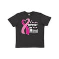 thumbnail image 1 of Inktastic Breast Cancer Awareness I Support My Mimi with Pink Ribbon Youth T-Shirt, 1 of 5