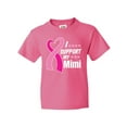 thumbnail image 1 of Inktastic Breast Cancer Awareness I Support My Mimi with Pink Ribbon Youth T-Shirt, 1 of 5