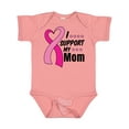 thumbnail image 1 of Inktastic Breast Cancer Awareness I Support My Mom with Pink Ribbon Boys or Girls Baby Bodysuit, 1 of 5