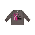 thumbnail image 1 of Inktastic Breast Cancer Awareness I Support My Mom with Pink Ribbon Boys or Girls Long Sleeve Toddler T-Shirt, 1 of 5