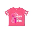 thumbnail image 1 of Inktastic Breast Cancer Awareness I Support My Mom with Pink Ribbon Boys or Girls Toddler T-Shirt, 1 of 5