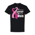 thumbnail image 1 of Inktastic Breast Cancer Awareness I Support My Mom with Pink Ribbon T-Shirt, 1 of 5