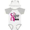 thumbnail image 1 of Inktastic Breast Cancer Awareness I Support My Nana with Pink Ribbon Boys or Girls Baby Bodysuit, 1 of 5