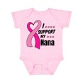 thumbnail image 1 of Inktastic Breast Cancer Awareness I Support My Nana with Pink Ribbon Boys or Girls Baby Bodysuit, 1 of 5