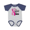 thumbnail image 1 of Inktastic Breast Cancer Awareness I Support My Nana with Pink Ribbon Boys or Girls Baby Bodysuit, 1 of 5