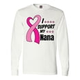 thumbnail image 1 of Inktastic Breast Cancer Awareness I Support My Nana with Pink Ribbon Long Sleeve T-Shirt, 1 of 5