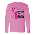 thumbnail image 1 of Inktastic Breast Cancer Awareness I Support My Nana with Pink Ribbon Long Sleeve T-Shirt, 1 of 5