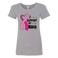 thumbnail image 1 of Inktastic Breast Cancer Awareness I Support My Nana with Pink Ribbon Women's T-Shirt, 1 of 5