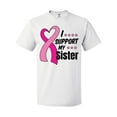 thumbnail image 1 of Inktastic Breast Cancer Awareness I Support My Sister with Pink Ribbon T-Shirt, 1 of 5