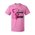 thumbnail image 1 of Inktastic Breast Cancer Awareness I Support My Sister with Pink Ribbon T-Shirt, 1 of 5