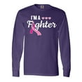 thumbnail image 1 of Inktastic Breast Cancer Awareness I'm a Fighter Long Sleeve T-Shirt, 1 of 5