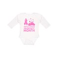 thumbnail image 1 of Inktastic Breast Cancer Awareness Month- October Boys or Girls Long Sleeve Baby Bodysuit, 1 of 5