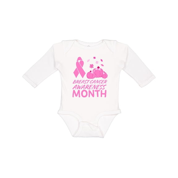 Inktastic Breast Cancer Awareness Month- October Boys or Girls Long Sleeve Baby Bodysuit