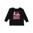 thumbnail image 1 of Inktastic Breast Cancer Awareness Month- October Boys or Girls Long Sleeve Toddler T-Shirt, 1 of 5
