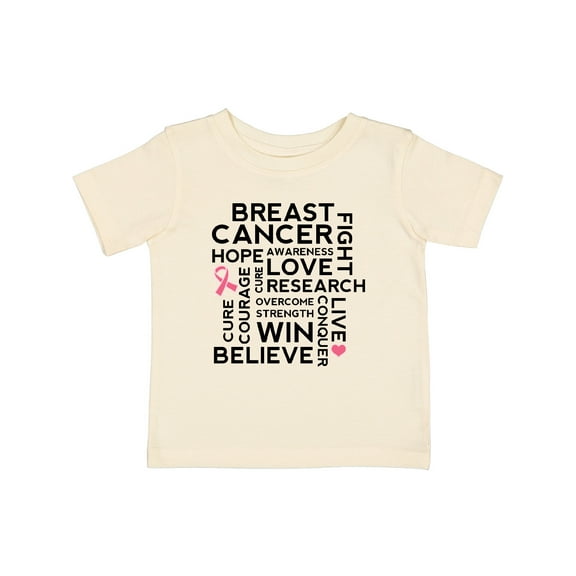 Inktastic Breast Cancer Awareness Month Saying Boys or Girls Baby T-Shirt