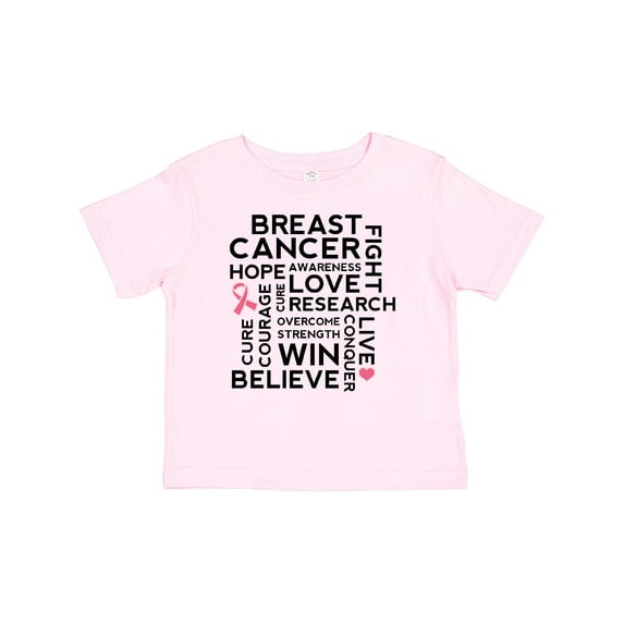 Inktastic Breast Cancer Awareness Month Saying Boys or Girls Baby T-Shirt