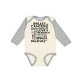 thumbnail image 1 of Inktastic Breast Cancer Awareness Month Saying Boys or Girls Long Sleeve Baby Bodysuit, 1 of 5