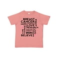 thumbnail image 1 of Inktastic Breast Cancer Awareness Month Saying Boys or Girls Toddler T-Shirt, 1 of 5