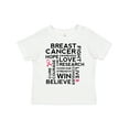 thumbnail image 1 of Inktastic Breast Cancer Awareness Month Saying Boys or Girls Toddler T-Shirt, 1 of 5