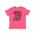 thumbnail image 1 of Inktastic Breast Cancer Awareness Month Saying Youth T-Shirt, 1 of 5