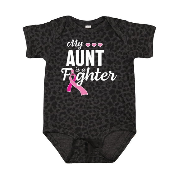 Inktastic Breast Cancer Awareness My Aunt is a Fighter Boys or Girls Baby Bodysuit
