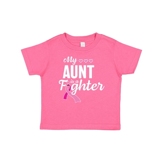 Inktastic Breast Cancer Awareness My Aunt is a Fighter Boys or Girls Baby T-Shirt