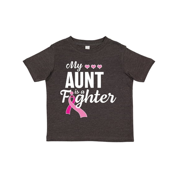 Inktastic Breast Cancer Awareness My Aunt is a Fighter Boys or Girls Toddler T-Shirt