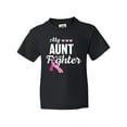 thumbnail image 1 of Inktastic Breast Cancer Awareness My Aunt is a Fighter Youth T-Shirt, 1 of 5