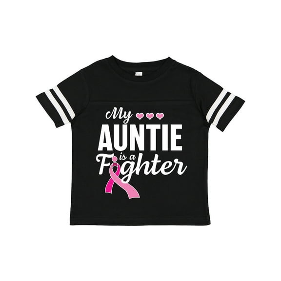 Inktastic Breast Cancer Awareness My Auntie is a Fighter Boys or Girls Toddler T-Shirt