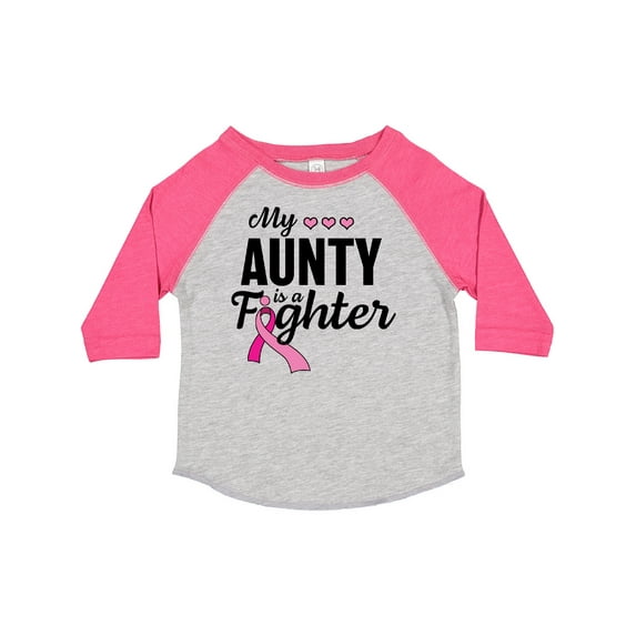 Inktastic Breast Cancer Awareness My Aunty is a Fighter Boys or Girls Toddler T-Shirt