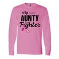 thumbnail image 1 of Inktastic Breast Cancer Awareness My Aunty is a Fighter Long Sleeve T-Shirt, 1 of 5