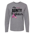 thumbnail image 1 of Inktastic Breast Cancer Awareness My Aunty is a Fighter Long Sleeve T-Shirt, 1 of 5